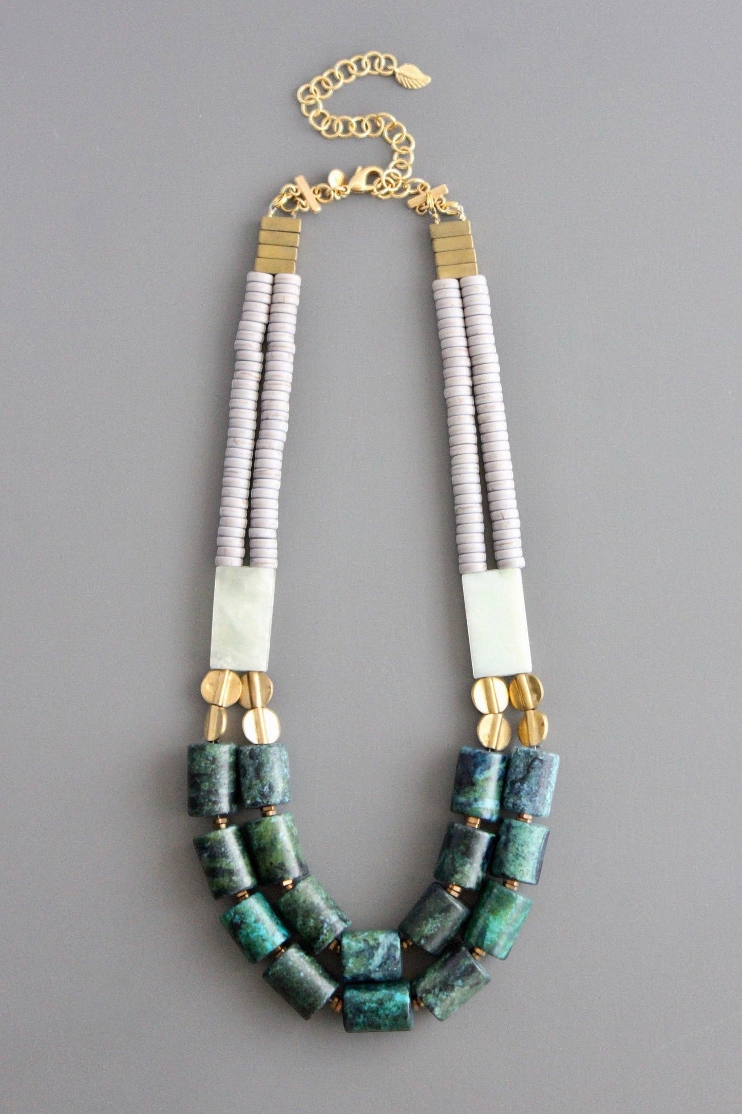 Magnesite, Aventurine & Turquoise Necklace