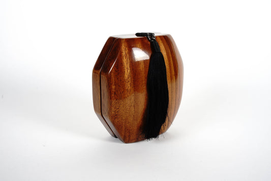 Octagon Acacia Wood Handbag by Timmy Woods