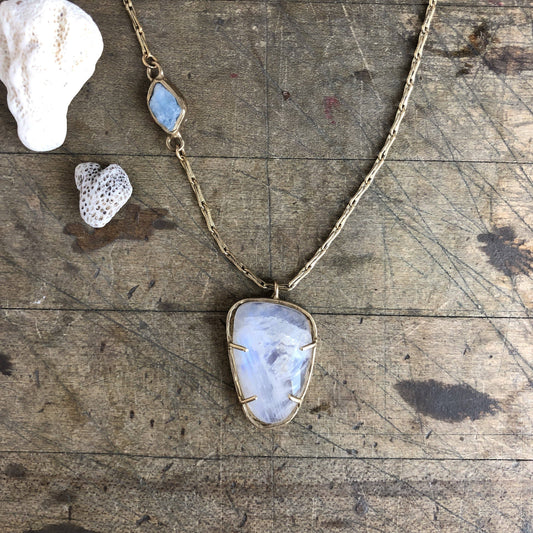 Hazy Sky Pendant Necklace