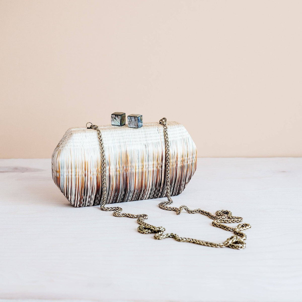 Twilight Woven Clutch by LIKHÂ