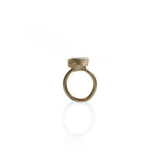 Aquamarine Immersion Ring: 7