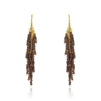 Firecracker Earrings with Black Spinel
