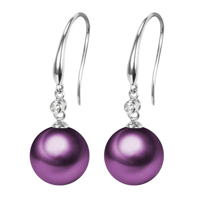 Diamond & Edison Pearl Earrings, 18k Gold