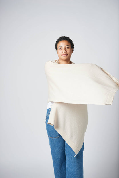 'Ischia’ Soft Eco Blend Wrap/Shawl in Lilac