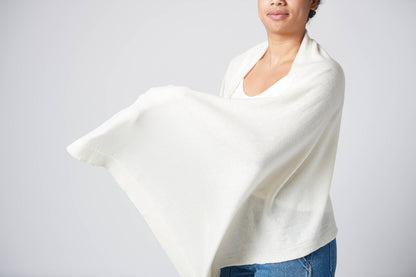 'Ischia’ Soft Eco Blend Wrap/Shawl in Lilac