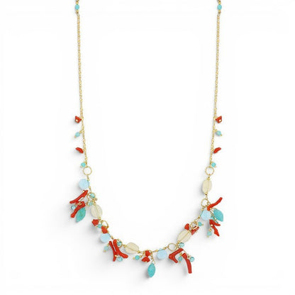 Jasmine Short Coral Necklace