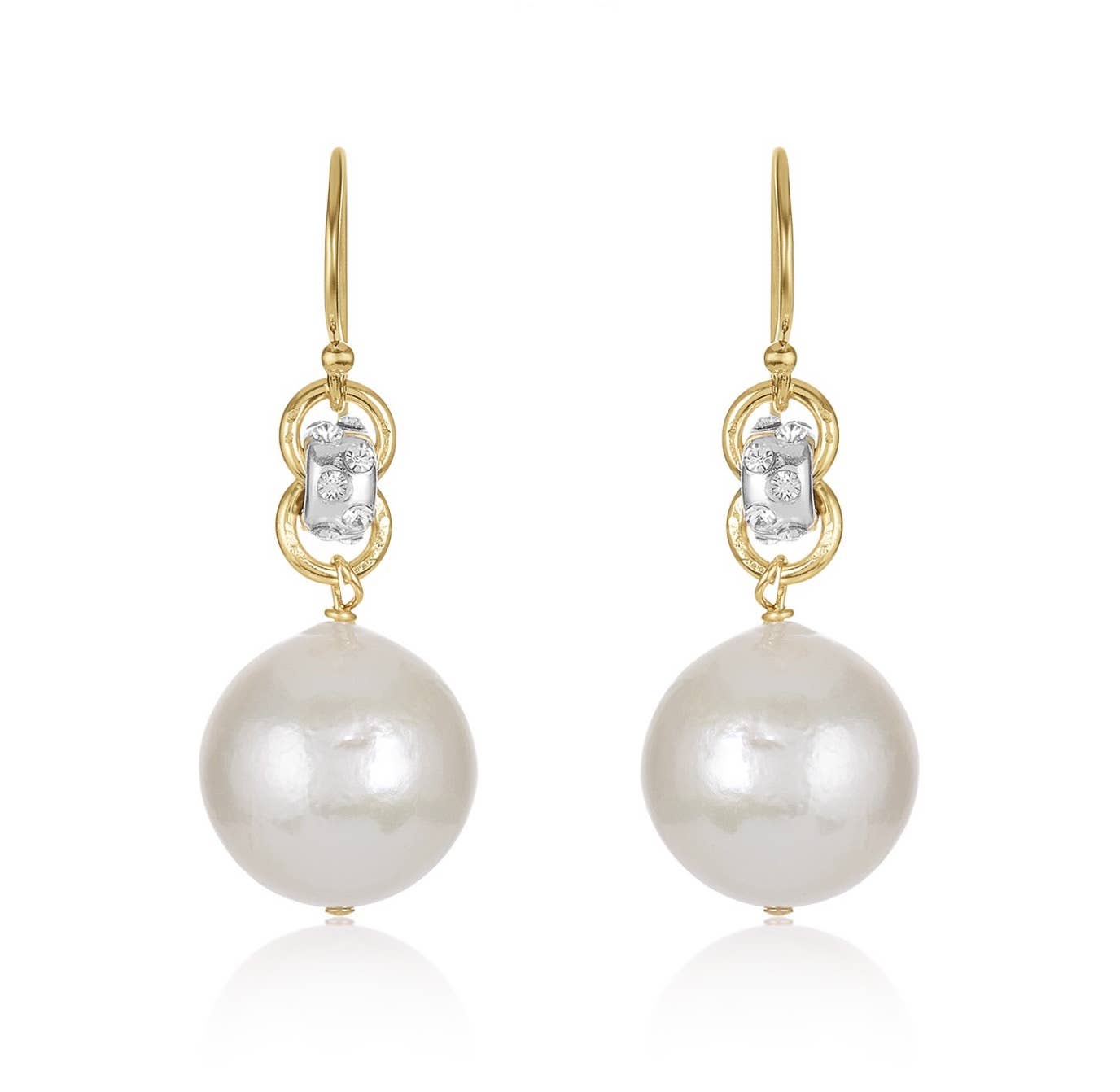 Cleopatra Freshwater Pearl Earrings, Gold-Filled