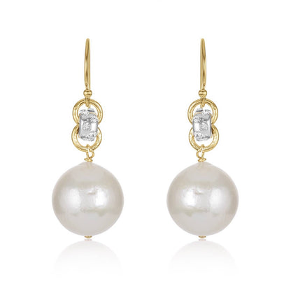 Cleopatra Freshwater Pearl Earrings, Gold-Filled