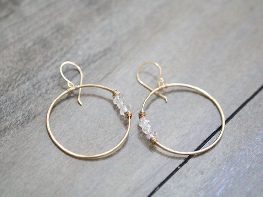 Gemini Hoops: 14k Gold Fill
