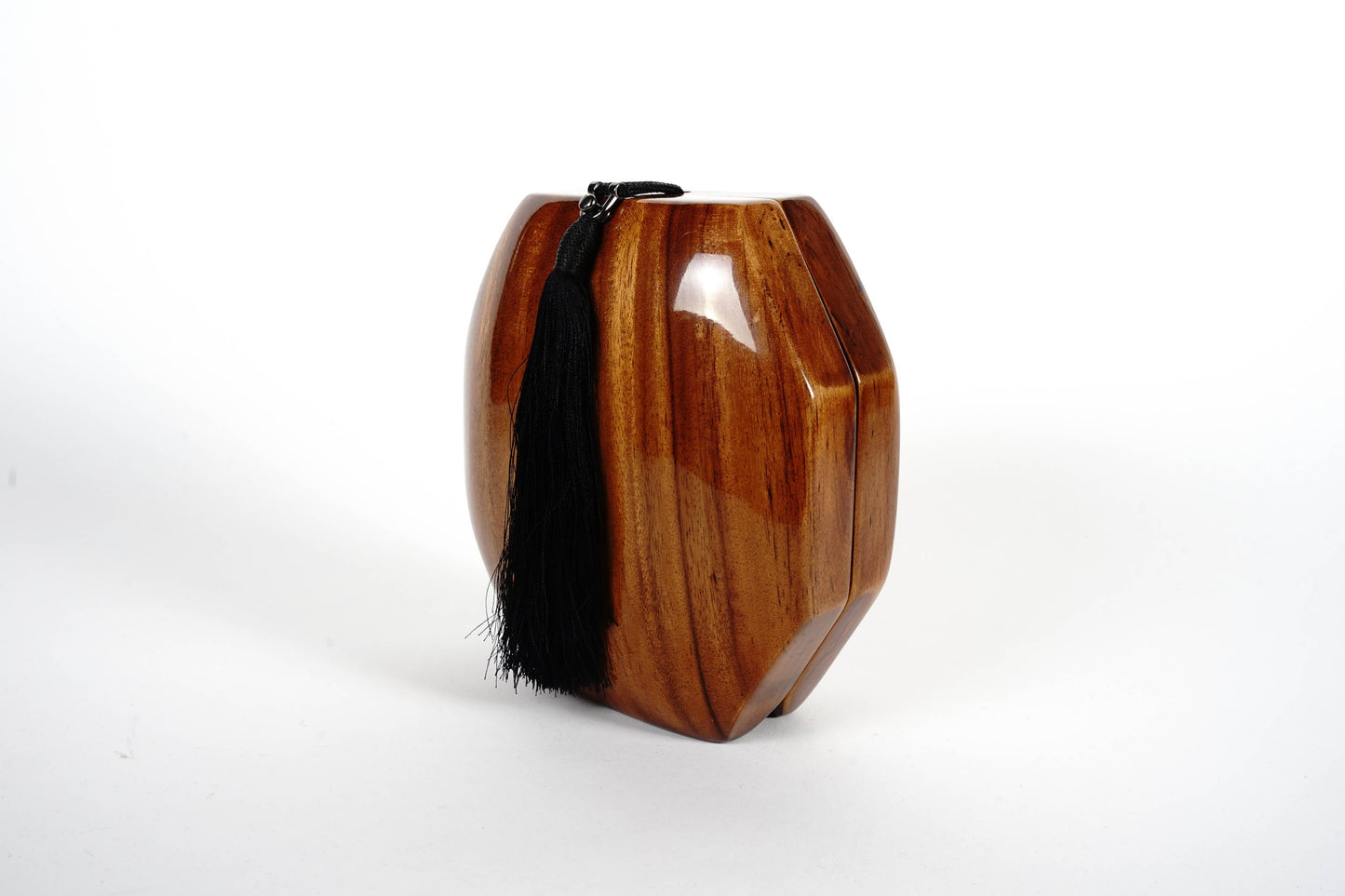 Octagon Acacia Wood Handbag by Timmy Woods