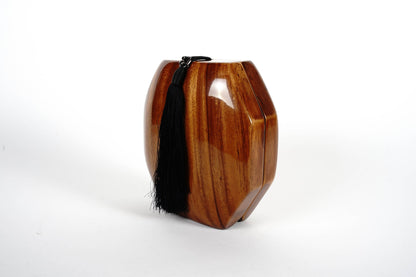 Octagon Acacia Wood Handbag by Timmy Woods