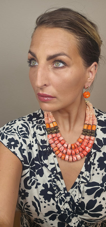 Masha Archer’s Triple Strand Coral Necklace