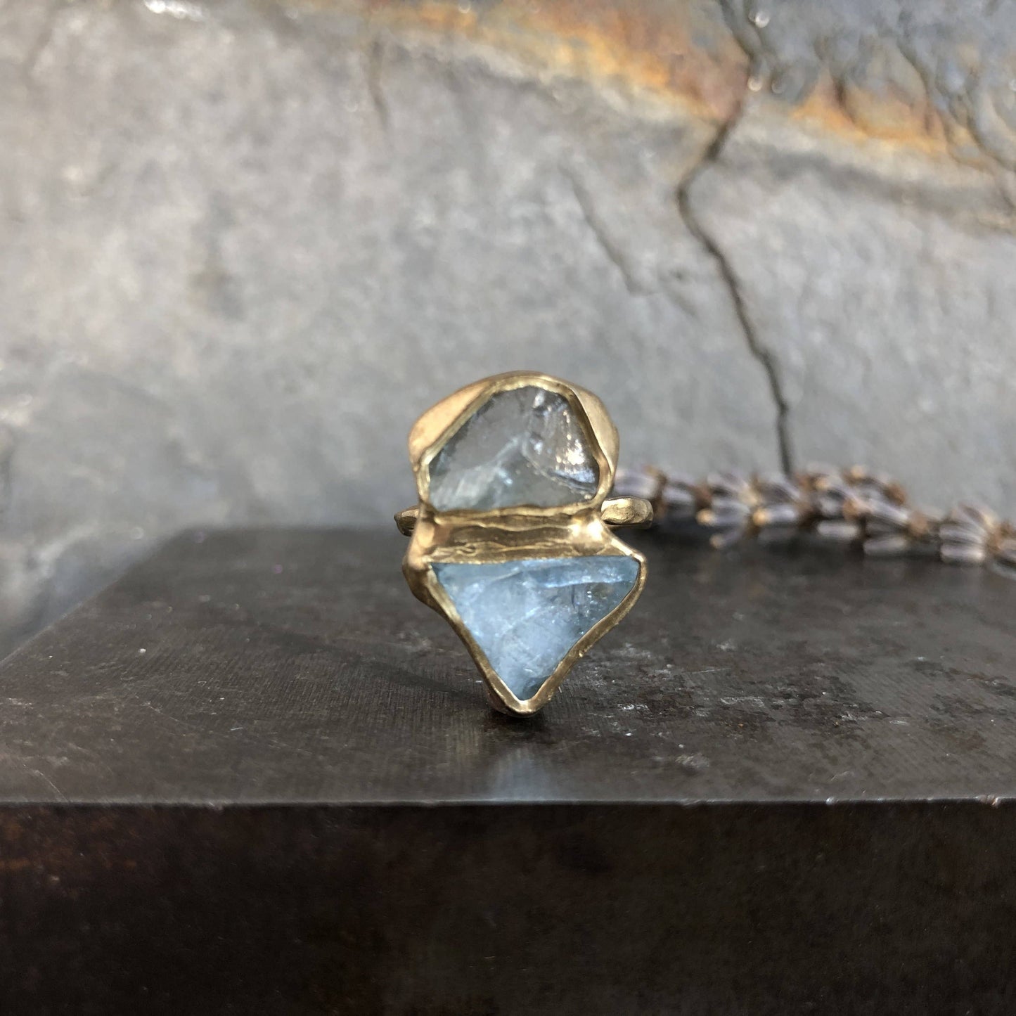 Aquamarine Immersion Ring: 7
