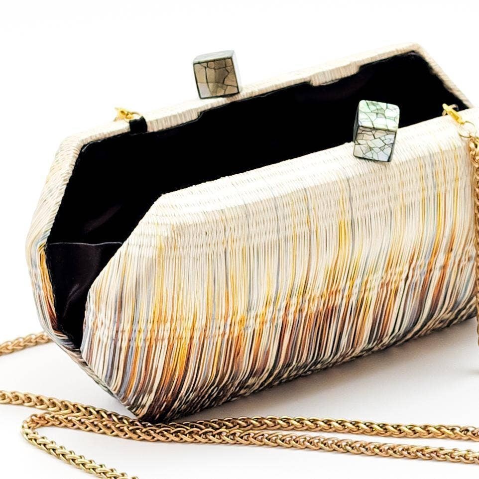 Twilight Woven Clutch by LIKHÂ