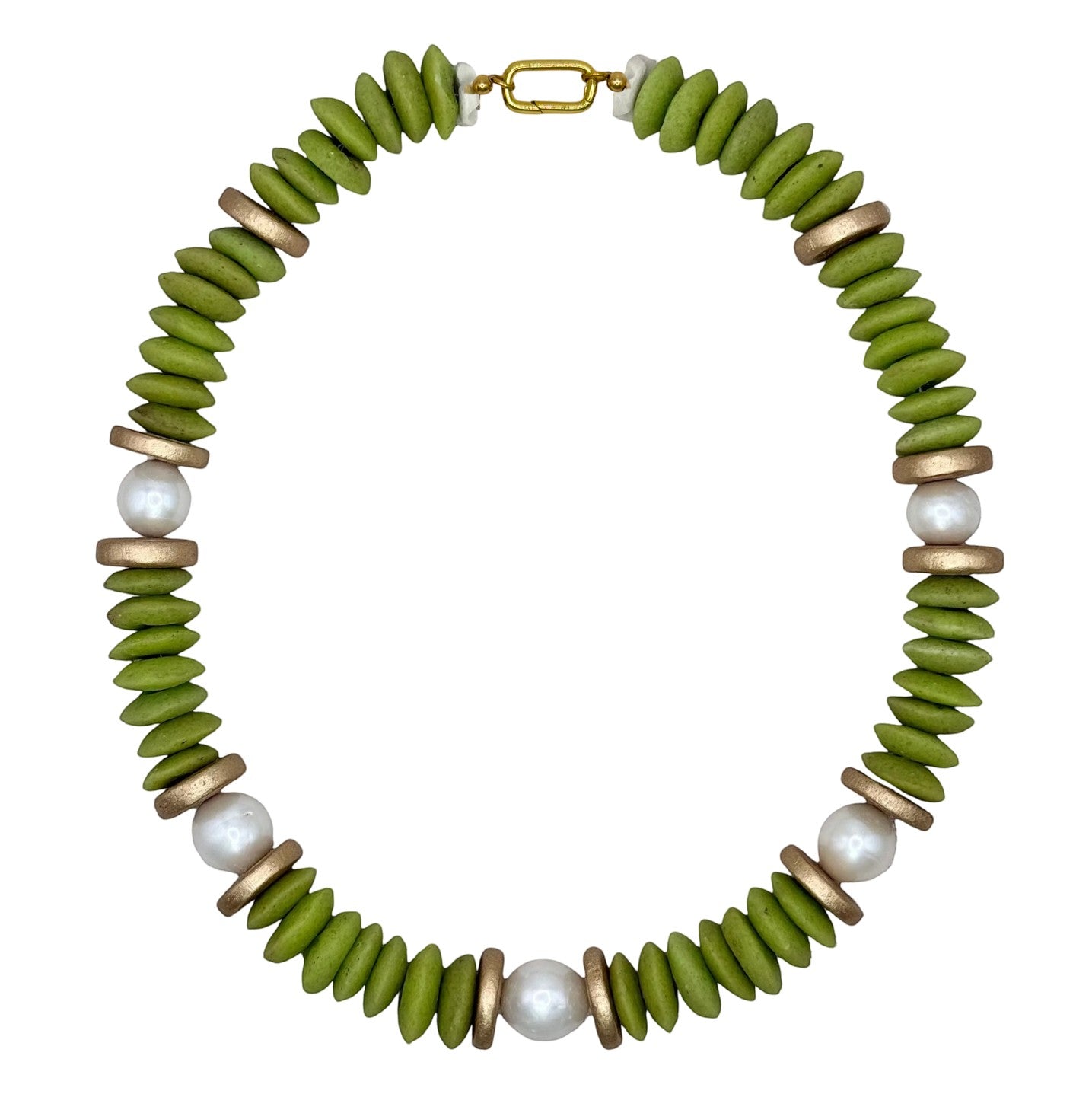 Lagos Collar Necklace in Fern