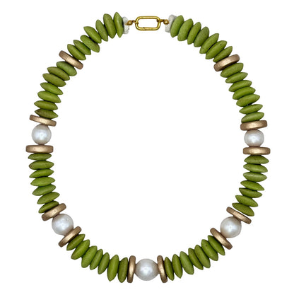 Lagos Collar Necklace in Fern