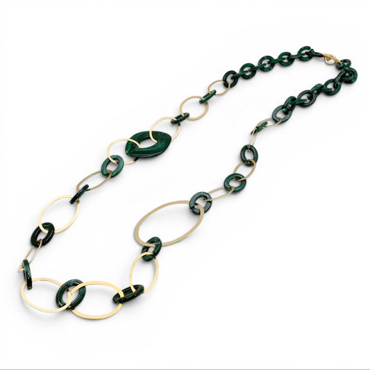 Rondis Green Long Necklace