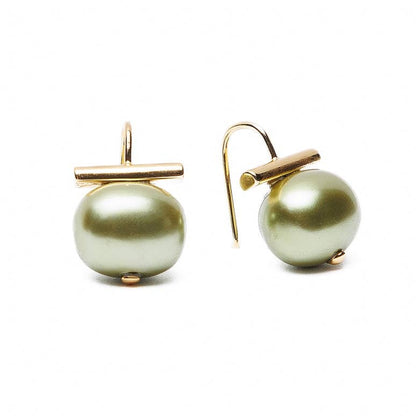 Lily Pad Classic Pebble Pearl Earring