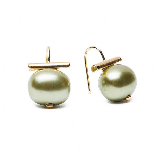 Lily Pad Classic Pebble Pearl Earring