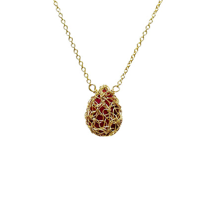 Ruby Teardrop Necklace