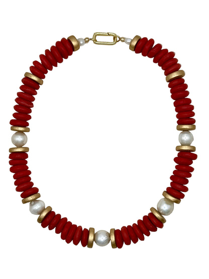 Lagos Collar Necklace in Sky Blue