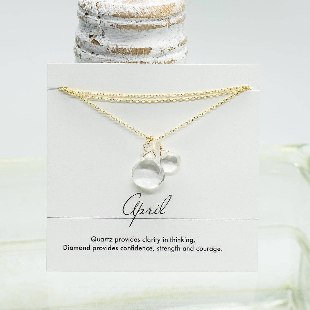 Quartz Gold Necklace