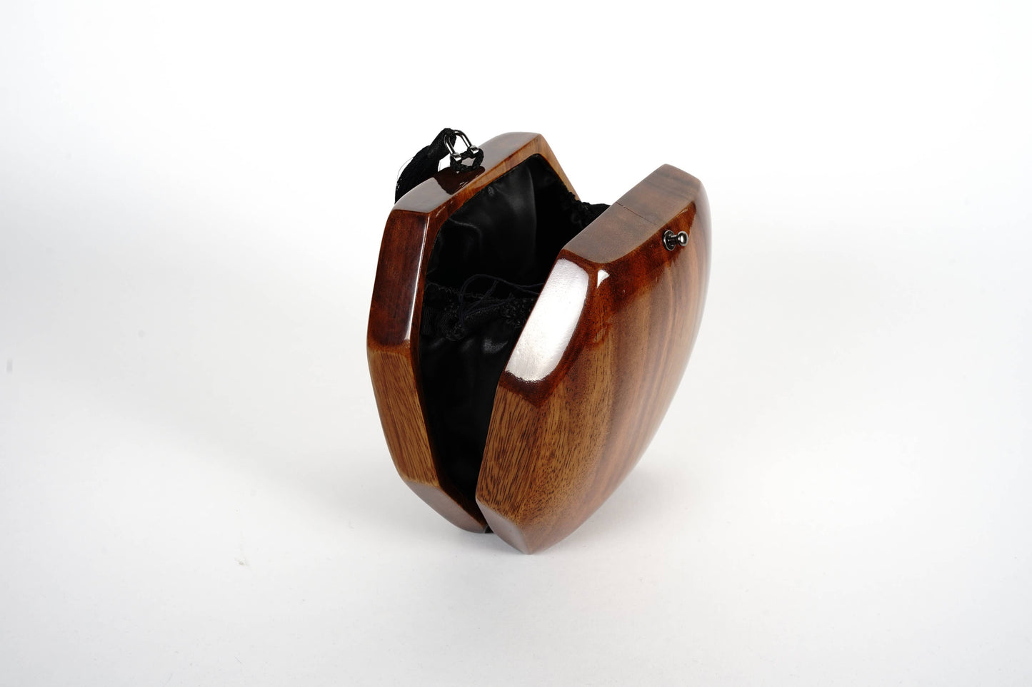Octagon Acacia Wood Handbag by Timmy Woods