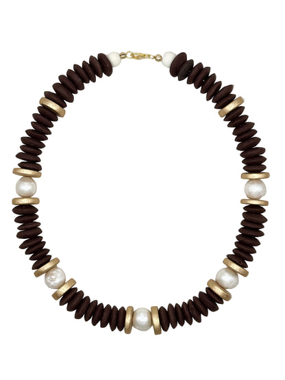 Lagos Collar Necklace in Fern