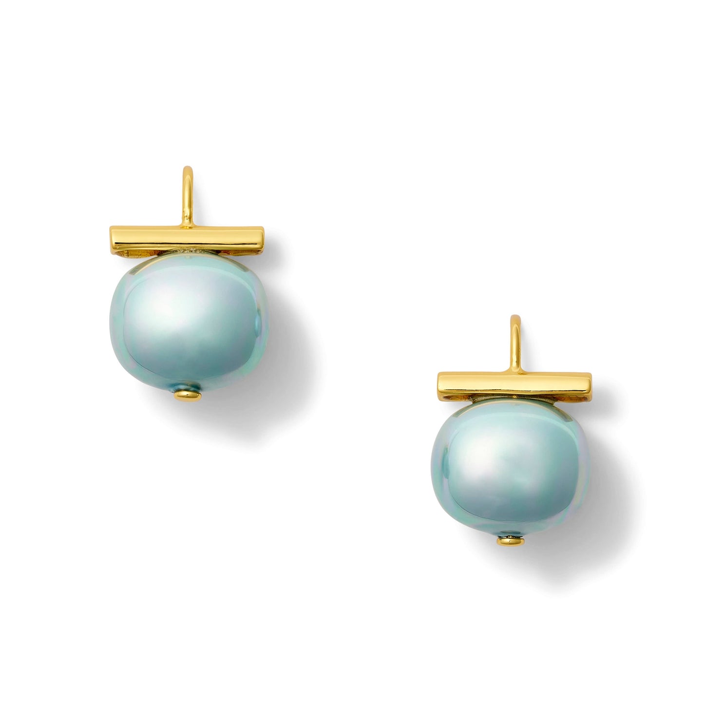 Cornflower Classic Pebble Pearl Earrings