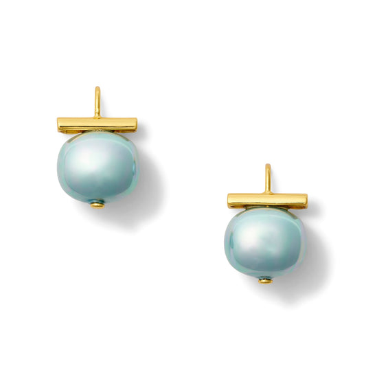 Cornflower Classic Pebble Pearl Earrings