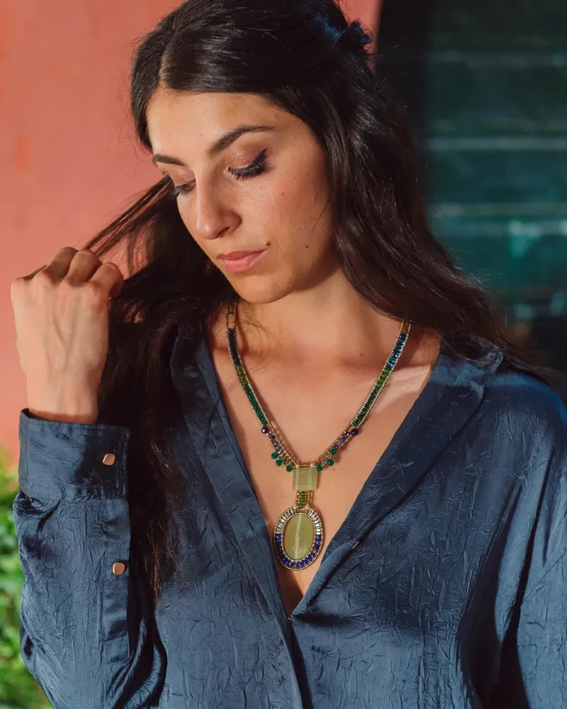 Arkanis Long Vesuvianite Necklace