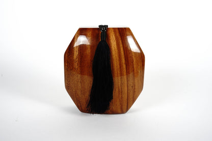 Octagon Acacia Wood Handbag by Timmy Woods