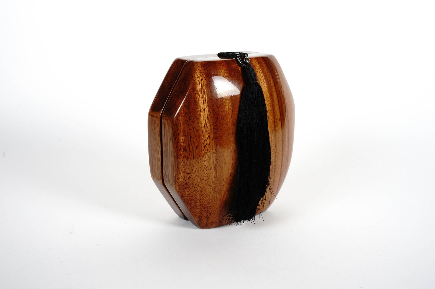 Octagon Acacia Wood Handbag by Timmy Woods
