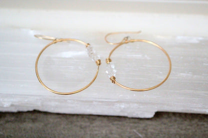 Gemini Hoops: 14k Gold Fill