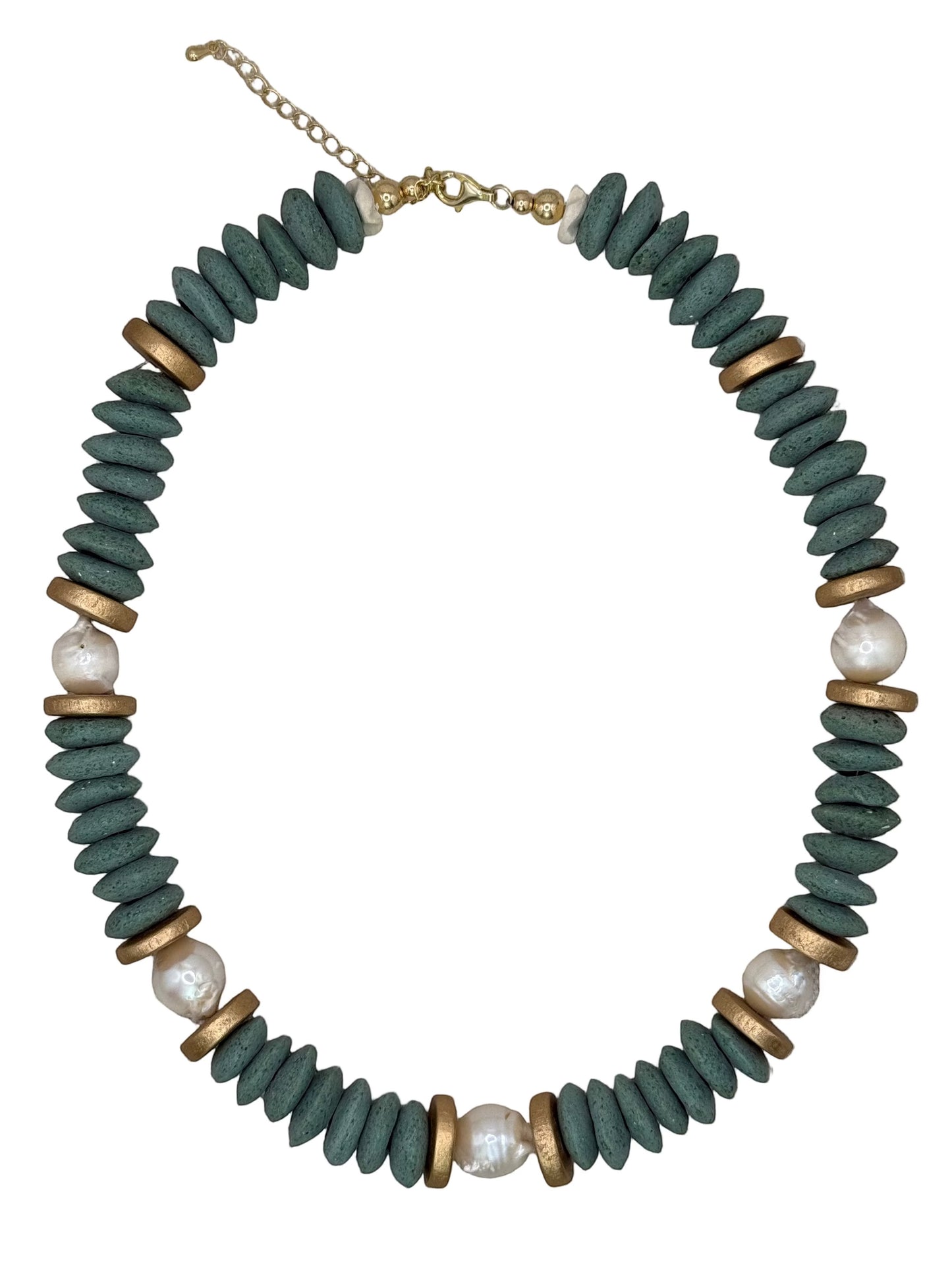 Lagos Collar Necklace in Sky Blue
