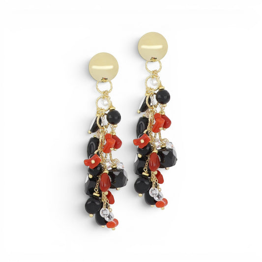 Sherì Dangling Coral Earrings