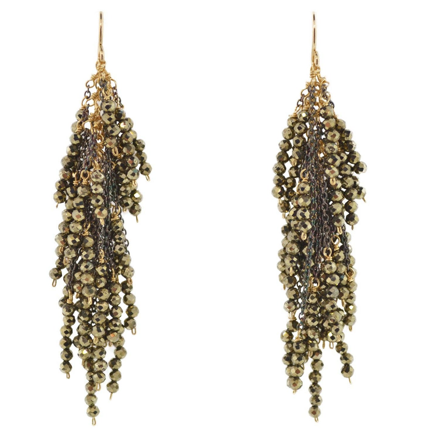 Firecracker Earrings with Black Spinel