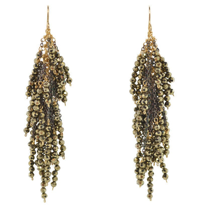 Firecracker Earrings with Black Spinel