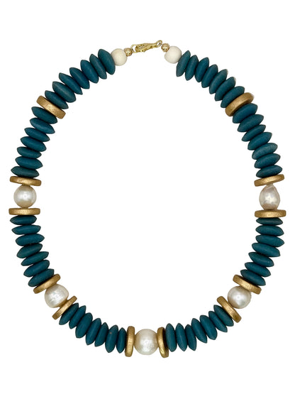Lagos Collar Necklace in Fern