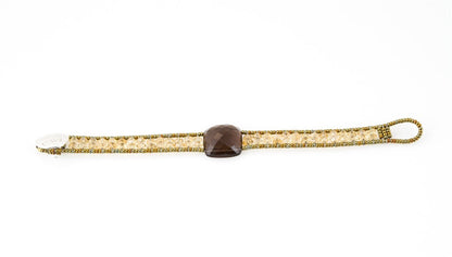 Ziio's Armonia Tennis Bracelet in Smokey Quartz & Citrine view 2