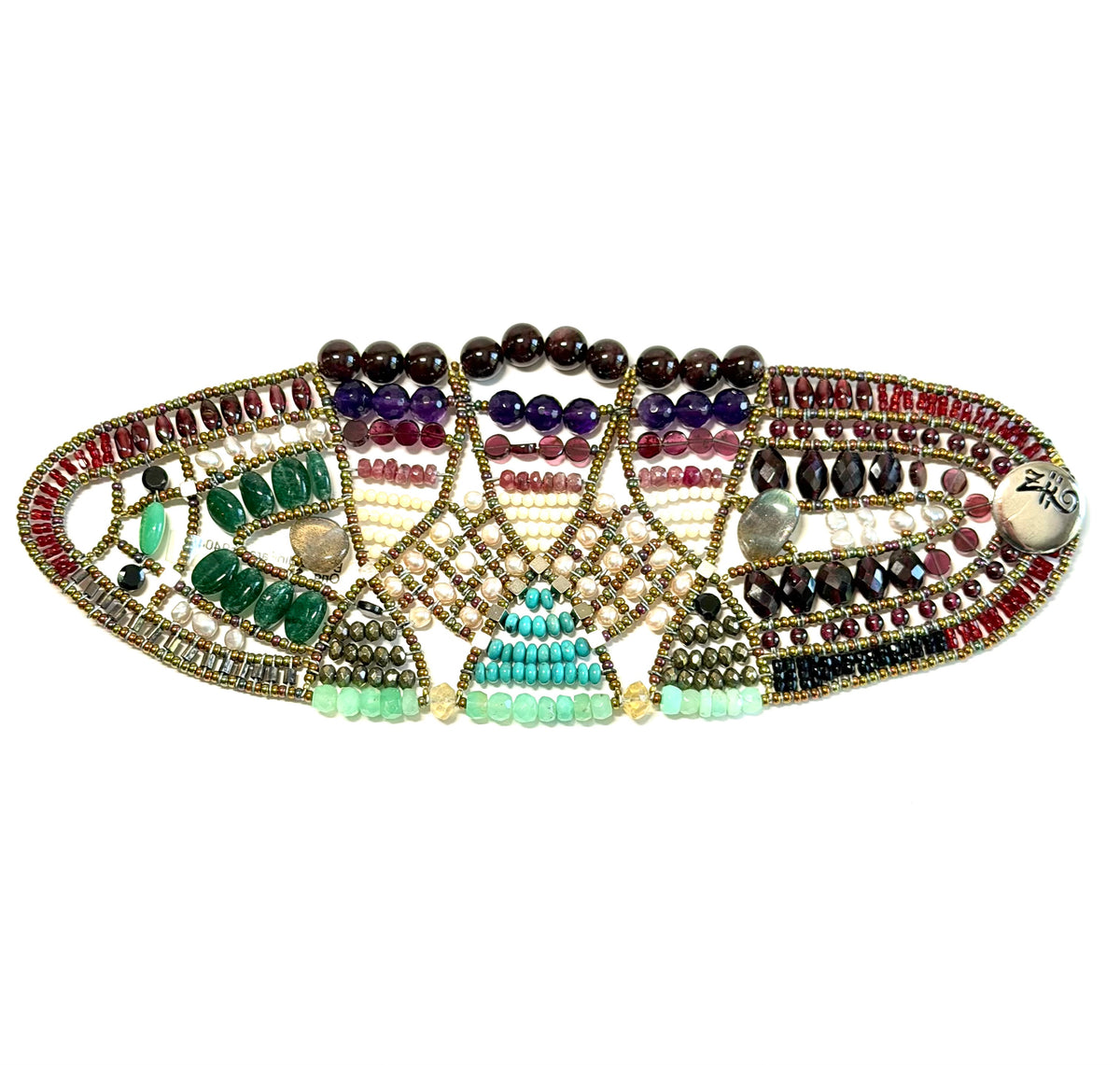 Ziio’s Multi-color Statement Cuff Bracelet “Jardin de Paradis”