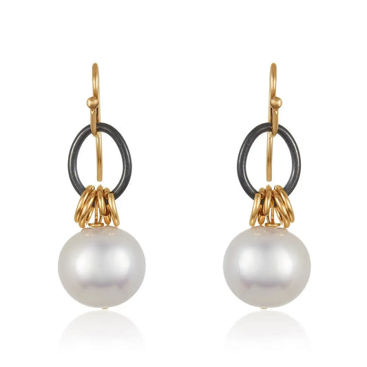 Xian Pearl Drop Earrings by Mabel Chong