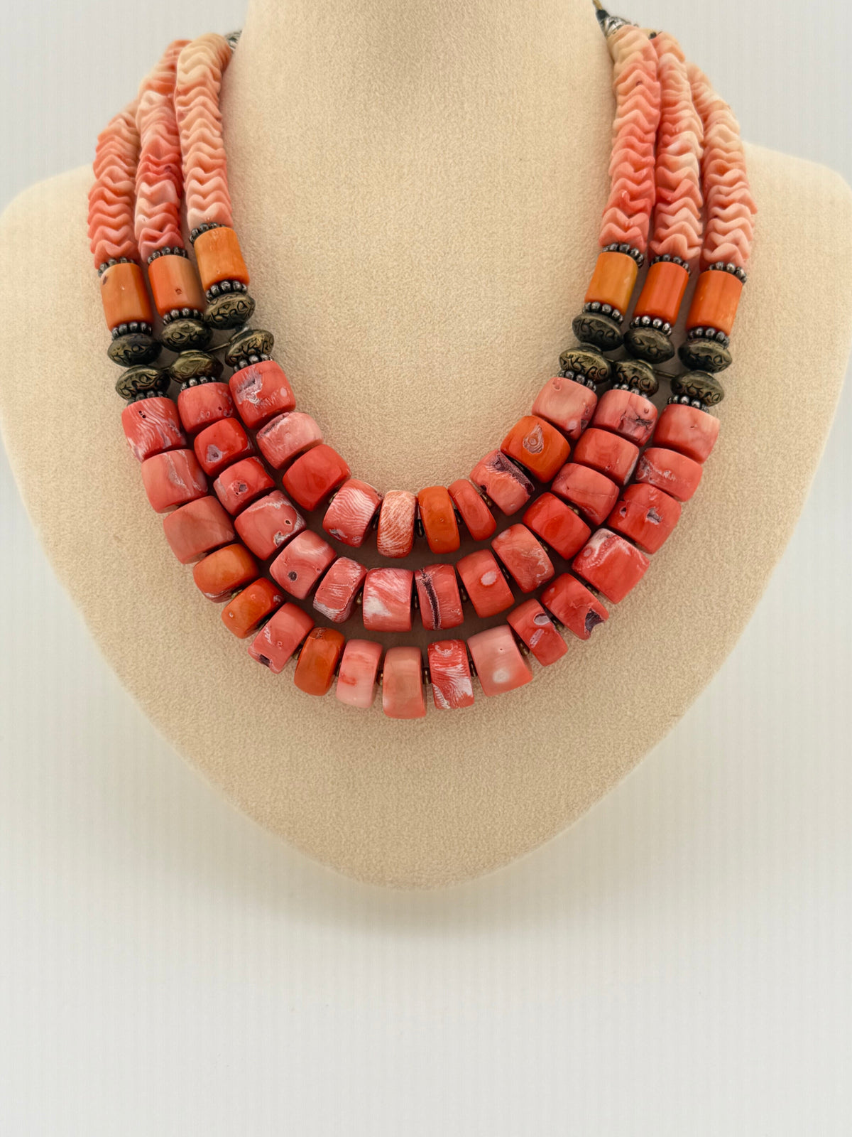 Masha Archer’s Triple Strand Coral Necklace