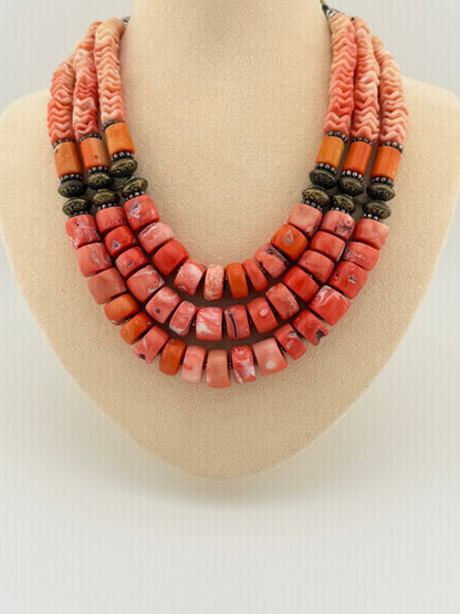 Masha Archer’s Triple Strand Coral Necklace