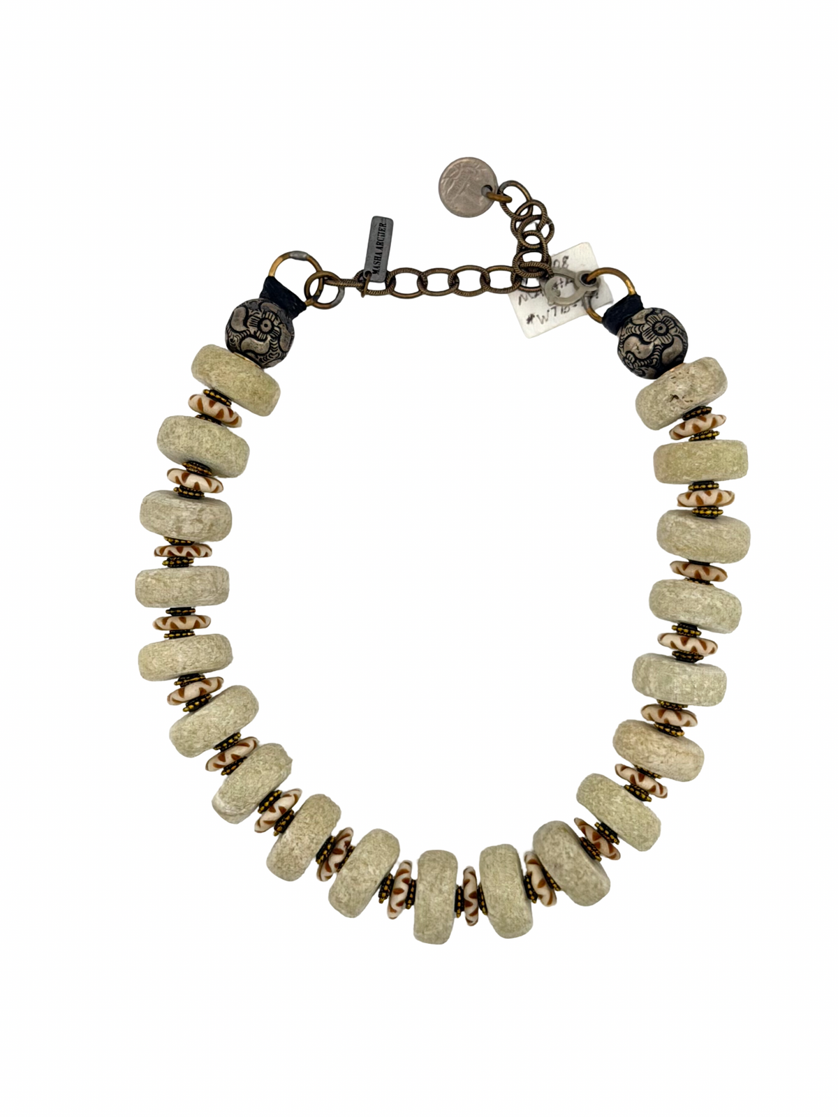 Masha Archer’s White Jade Wreath Necklace