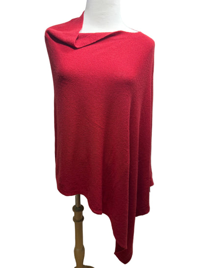 Roma Poncho - Cashmere Blend, Best Seller in Red