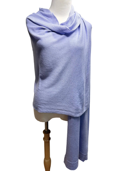 'Ischia’ Soft Eco Blend Wrap/Shawl in Lilac