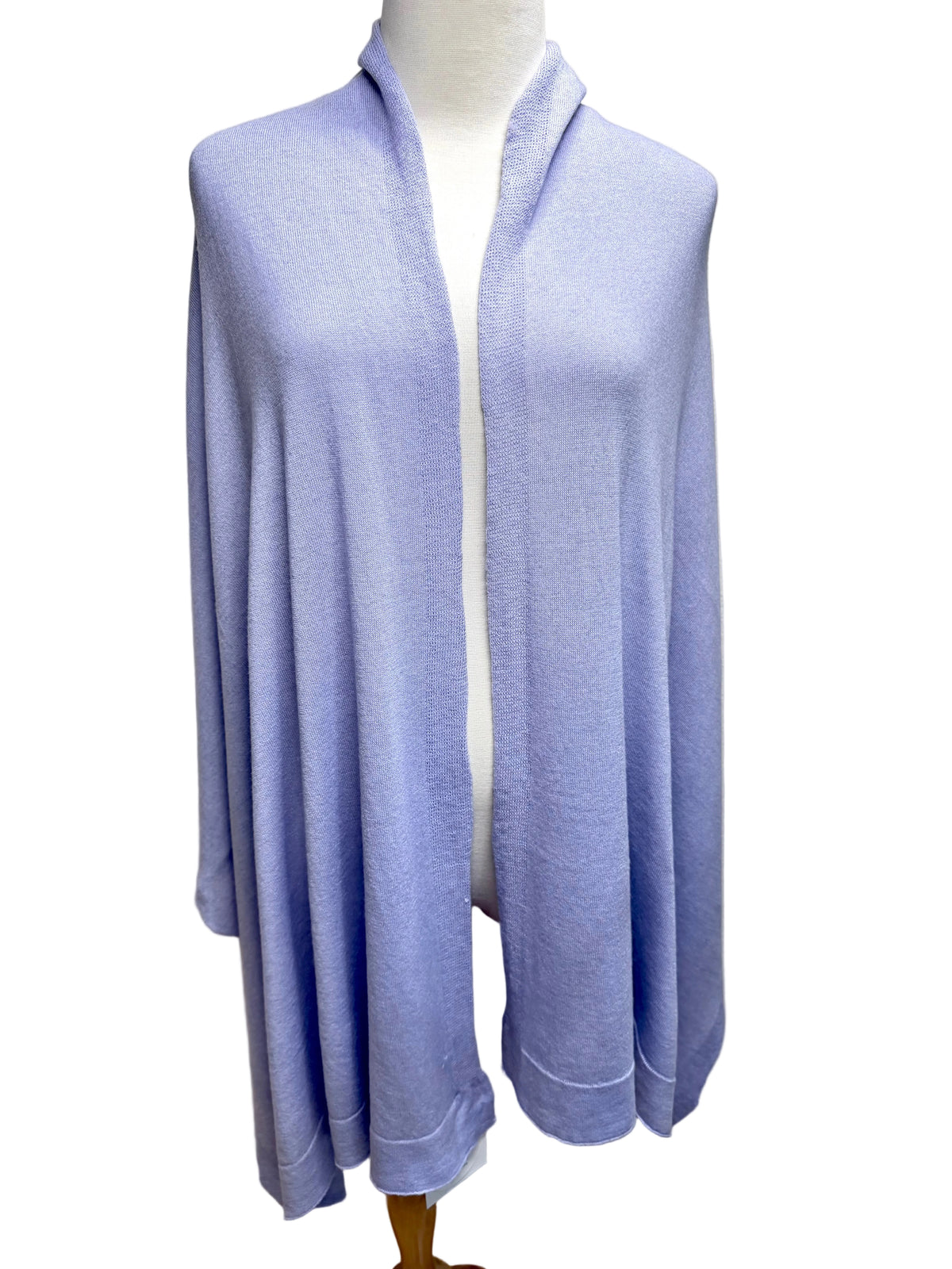 'Ischia’ Soft Eco Blend Wrap/Shawl in Lilac