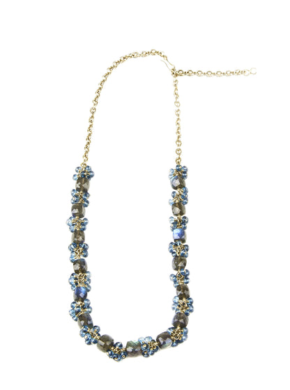 Labradorite & London Blue Topaz Necklace