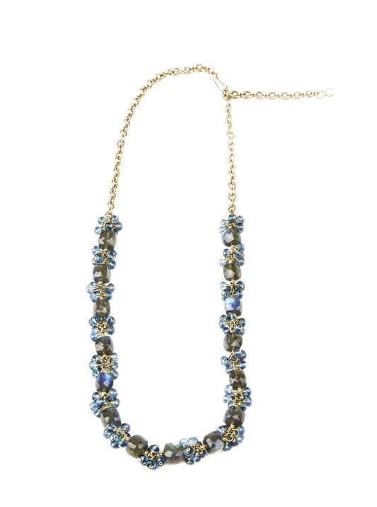 Labradorite & London Blue Topaz Necklace